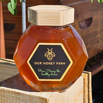 Hexagonal Honey Jar